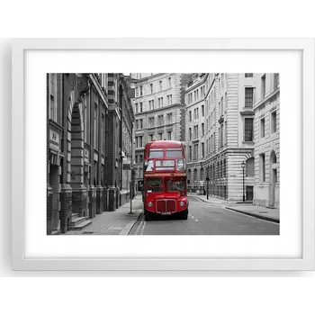 Obraz Obraz plakát v bílém rámu do obýváku 40x30 foto plakáty na zeď s motivem města