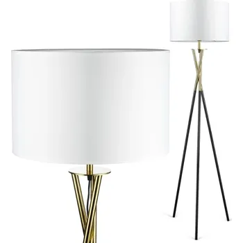 Stojací lampa Stojací lampa Interlook moderní E27 60 W bílá, černá, žlutá