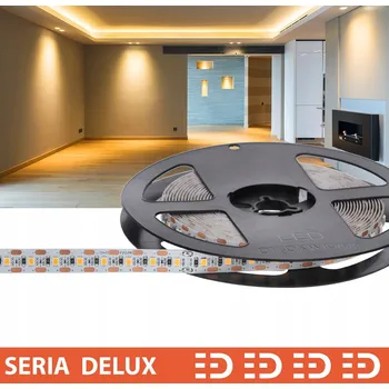 LED páska POLSKÁ LED páska Delux 12V 100LED BÍLÁ TEPLÁ