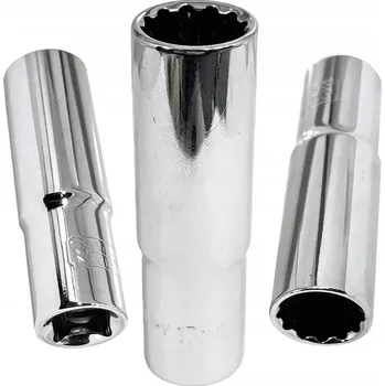 Klíč NÁSTRČNÝ KLÍČ HLUBOKÝ 17 mm 1/2" 12HRANNÝ CHROMOVANÝ RICHMANN C5147