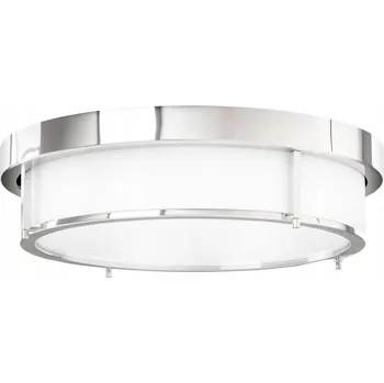 Stropní Svítidlo kulatý Orlicki Design 50 x 12 cm béžový, bílý, stříbrný