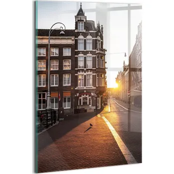Obraz Skleněný Obraz Sklo Odolný Nástěnný do Kanceláře Architektura v Amsterdamu