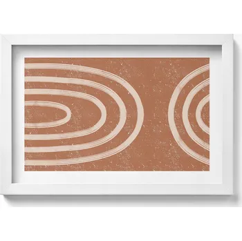 Obraz Obraz v bílém rámu do obýváku Minimalistické umění v boho stylu 30x20 cm