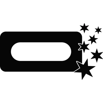 Obraz Samolepka pod trojitý vypínač Hvězdičky