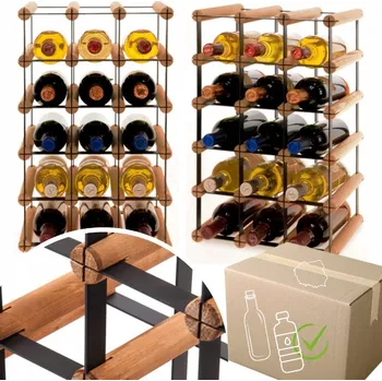 Stojan na víno Stojan na víno RW-8 3x5 regál olejovaný na 15 lahví
