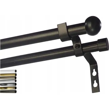 Obraz Garnýž PRO kovová fi16 dvojitá 130 cm bez koleček