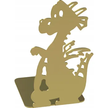 Obraz Podpěra na knihy DRAK, zlatá barva