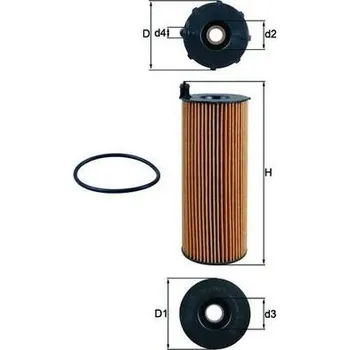 Filtr do auta Olejový filtr MAHLE OX 196/1D1