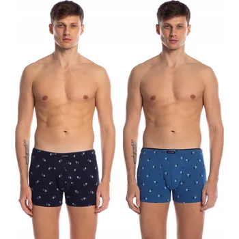 Pánské spodní prádlo Spodní Prádlo Boxerky Lama modré, velikost XL