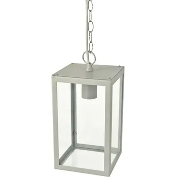 Venkovní osvětlení ACA Lighting bílé venkovní závěsné svítidlo CELIA 1XE27 IP44 s čirým sklem CELIA1PWH