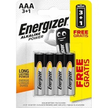 Článková baterie Alkalická baterie Energizer AA (R6) 4 ks