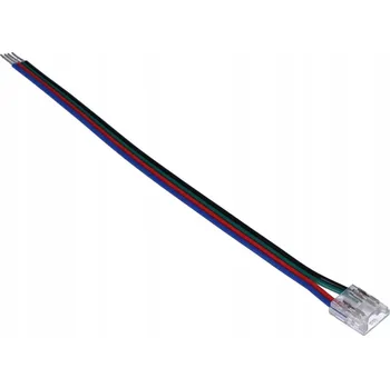 LED páska Spojka pro LED COB/RGB pásky, šířka 10 mm, páska-drát, délka 15 cm