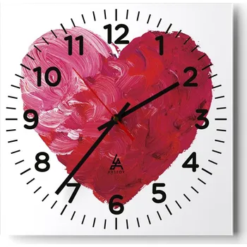 Hodiny Nástěnné hodiny do obýváku 40x40 Abstrakce Tiché hodiny Skleněné hodiny Bez hlučnosti