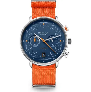 Hodinky Hodinky Sternglas Hamburg Ed Küstemm Chronograph S01-HC06-FI02