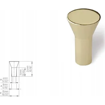 Nábytkové kování Nábytková úchytka SIRO 1581-16ZN5 lesklá mosaz