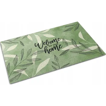 Rohožka Textilní rohožka před dveře se vzorem 90x60 cm Vítejte doma