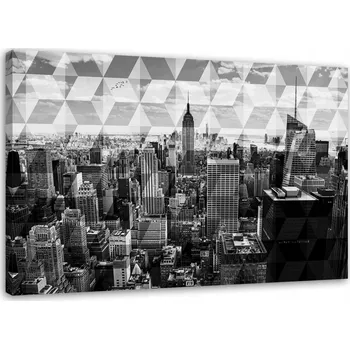 Obraz OBRAZ NA PLÁTNĚ Panorama města 120x80