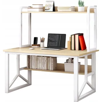 Psací stůl Obdélníkový psací stůl Muvu 120 x 60 x 150 cm světlý dub