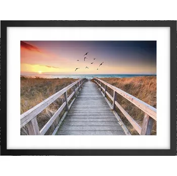 Obraz Obraz plakát v černém rámu do obýváku 40x30 krajina foto na zeď