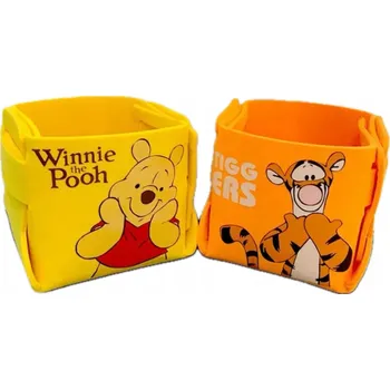 FILCOVÝ ORGANIZÉR medvídek Pú MEDVÍDEK TYGR DISNEY KRABIČKA HRNEK mini 2x