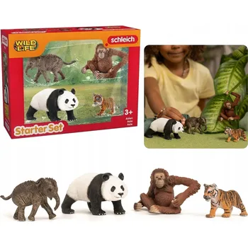 SLH42736 Schleich Wild Life - STARTOVACÍ SADA čtyř divokých zvířat, Asie
