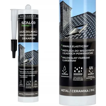 Tmel Střešní tmel kaučukový bezbarvý 280ml UV STALCO