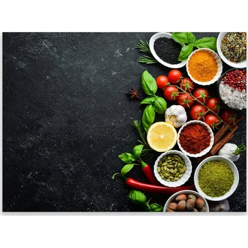 Obraz Skleněná Ochranná Deska a Krájecí Prkénko | Indukce, Sporák ds-0199