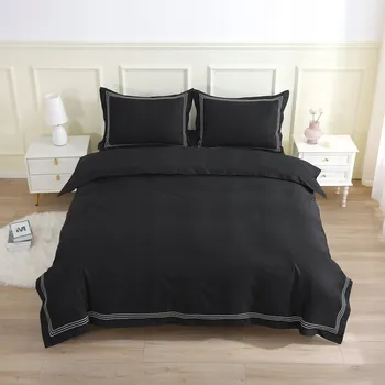 Povlečení Povlečení 160x200 + 2x 70x80 + 2x 40x40 ČERNÉ ELLA INSPIRACE