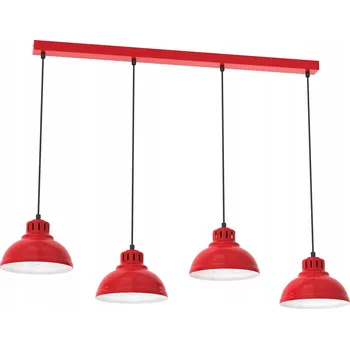 Závěsné svítidlo LUMINEX SVEN 9228 ČERVENÁ / BÍLÁ