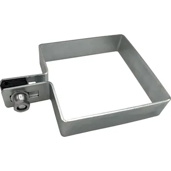 Pletivo Příchytka plotového panelu na sloupek 100x100 - koncová, zinková