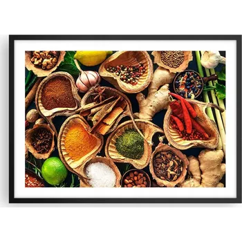 Obraz Plakát v černém rámu, obývací pokoj, ložnice 70x50, gastronomie, moderní obraz