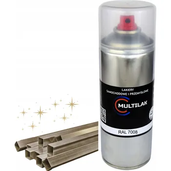 Barva ve spreji Lak barva ve spreji na hliník RAL 7008 Lesklá
