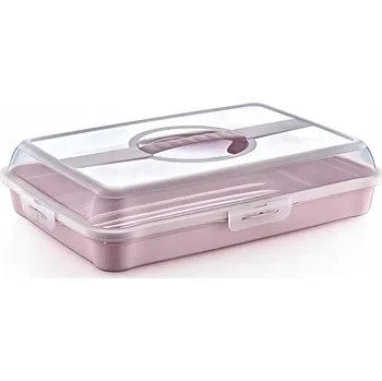 Obraz Nádoba na dort Keeeper růžová obdélníková 43x30 cm