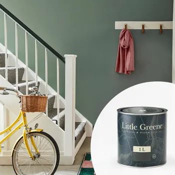 Speciální výtvarná barva Little Greene Barva na schody a zábradlí - Vysoce odolná - Polomatná - 1L - Intelligent Floor Paint Vyberte odstín:: Firefly (141)