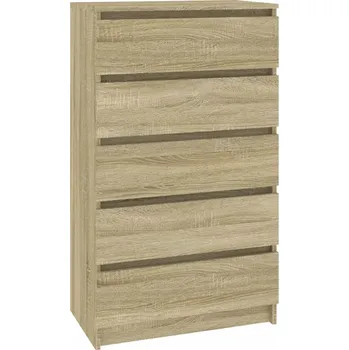 Komoda VidaXL Komoda, barva dub sonoma, 60x36x103 cm, dřevotříska