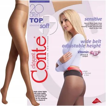 Podprsenka Punčocháče hladké Conte Elegant 20den béžové Natural velikost 4