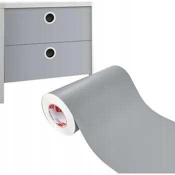 Tapeta Fólie Barva Šedá Mat Samolepicí dýha na nábytek Dveře Pracovní deska Délka 2 m