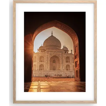 Obraz Obraz plakát v rámu světlý dub 40x50 architektura do obýváku