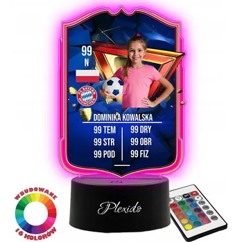 Lampička Plexido vícebarevná Noční lampa