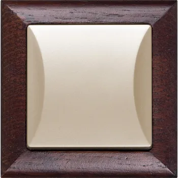 vypínač Jednopólový vypínač Klasik, Zápustný Timex-Elektro odstíny hnědé 01-6690