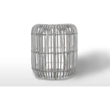 Zahradní sestava Vimine Natural Wicker® Zahradní stolek / puf cannes přírodní ratan 35 cm praná bílá