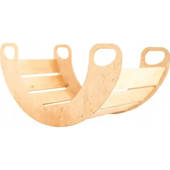 Dětská houpačka Houpačka dřevěná pro děti do 100 kg - přírodní