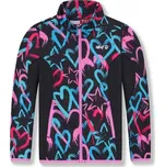 DÍVČÍ FUNKČNÍ MIKINA SRDÍČKA WOLF Barva: Černá / srdíčka, Velikost: 116