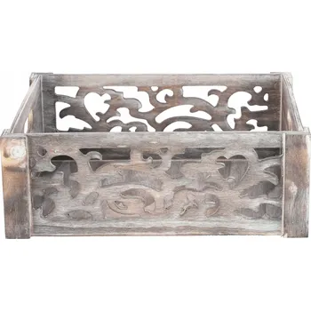 Dárková krabička KRABIČKA AŽUR 28 KRABIČKA DŘEVO OZDOBNÁ NÁDOBA