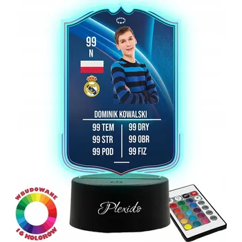 Lampička Noční lampa Plexido vícebarevná