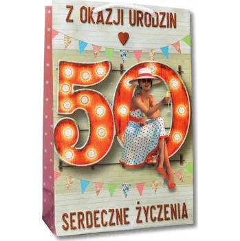 Dárková taška k 50. narozeninám pro ni