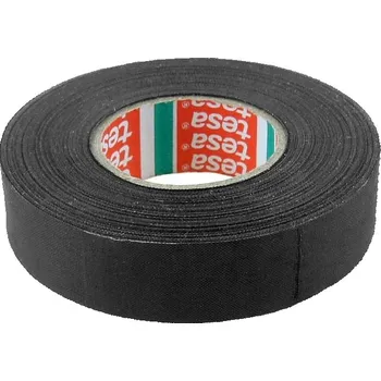 Lepicí páska Tesa izolační páska hrubě tkaná hladká 25 m 19 mm tkaná černá pro svazky kabelů