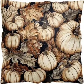 Polštář POVLEČENÍ NA POLŠTÁŘ 40x40 cm VELUR DEKORATIVNÍ SAMETOVÉ PODZIMNÍ