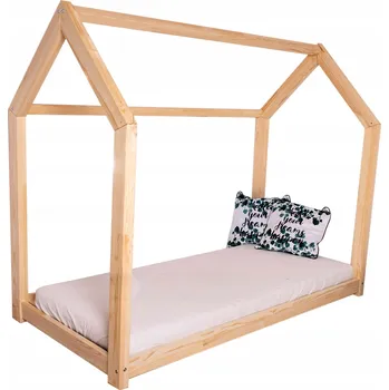 Domečková postel STAR 100% DŘEVO 160x80 + ROŠT FLEX