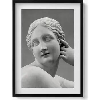 Obraz Elegantní obraz v černém rámu Socha antické ženy 50x70 cm